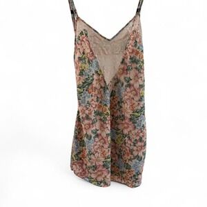 Victoria's Secret Floral Lace Chemise - Pink and Blue